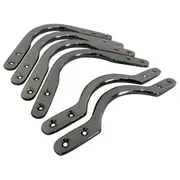 Pool Snooker Billiard Table BLACK Chrome Pocket Brackets Set Economy