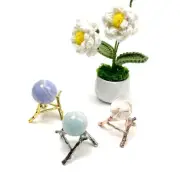 Crystal Ball Stand Snow Ball Shelf Practical Retro Style Decorative Sturdy