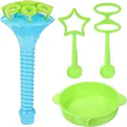 TOYANDONA Bubble Blowers, 3pcs Bubble Makers with Tray Bubble Wands for Kids Summer Outdoor Activity Party Favors