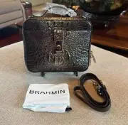 NEW WITH TAGS~ Brahmin Evie Embossed Leather Brown Crossbody