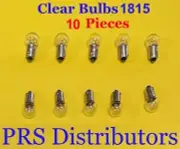 1815 Mini bayonet BA9S Clear Light bulbs 12V 8 watts 10 Pieces