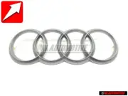 Original Audi Rings Engine Cover Badge Emblem Silver - 022103940C