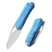 Remette RT-Woodpecker Folding Knife Crystallized Titanium Handle M390 RTWP-IB