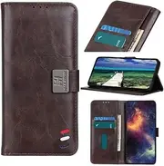 [YBROY] Case for Motorola Edge 30 Ultra, Magnetic Flip Leather Premium Wallet Phone Case, with Card Slot and Folding Stand, Case Cover for Motorola Edge 30 Ultra.(Brown)
