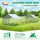 Chicken Coop Run Walk In Chook Bird Cage House Pen Shelter Cat Pet Dog Enclosure