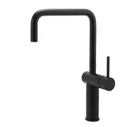 Black Round Kitchen Mixer Tap Sink Laundry Basin Faucet Swivel Spout WELS SUS