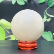 173g Natural White Moonstone Quartz Ball Crystal Sphere Meditation Healing