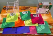 19 Lot Imation Neon Diskettes 1.40 MB Mac Formatted 2HD Floppy Disks Pack Color