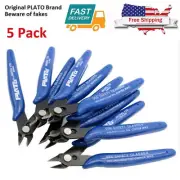 5 Pack 170 Flush Wire Cutter Blue Diagonal Cutting Pliers Side Cutter Nippers US