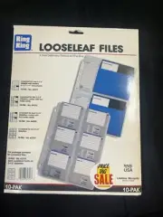 3 1/2” Floppy Folder for 3.5" Disks Clear Holds 6 Diskettes (10 Pak)