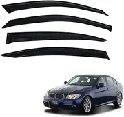 OAD4X4 Weathershields Compatible with BMW 3 Series E90 2005-2011, Weather Shields Window Visors Wind Deflectors Sun Rain Guard 4PCS Set
