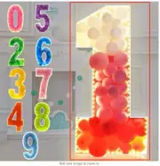 100 cm Large Number Balloon Frame Mosaic Balloon Filling Box Filling Stand au