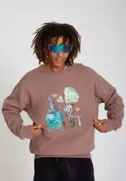VOLCOM CHRISSIE ABBOTT X FRENCH PULL OVER SIZE LARGE A4632205