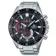 【CASIO 卡西歐】CASIO EDIFICE 三眼 指針男錶 不鏽鋼錶帶 防水100米 EFV-620D(EFV-620D-1A4)