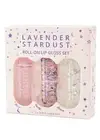 NEW LAVENDER STARDUST - Disco Glitter Lip Gloss Trio Set