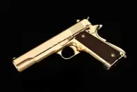 在飛比找Yahoo!奇摩拍賣優惠-台南 武星級 BELL M1911 全金屬 瓦斯槍 金 ( 