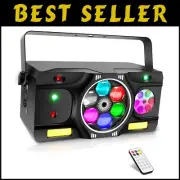 Portable 40W 5-in-1 DJ Lights with Strobe Effects for Ultimate Party Experience