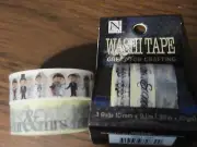 Wedding washi tape mixed 5 rolls .39 in - 2 rolls 1/2"