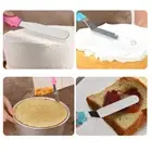 3pc Small Cranked Angled Spatula Stainless Steel Butter Cake Cream Fondant tooOU