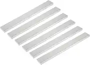 uxcell 6 Pcs Square Aluminum Flat Bar, 3/8" (10mm) Thick x 1 3/8" (35mm) Width x 12" (305mm) Long 6061 Aluminum Flat Plate Solid New Mill Stock Silver for Industrial Building