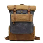 Vintage Canvas Leather Backpack: Where Style Meets Durability