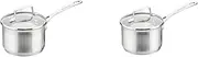 SP71231800 Impact Saucepan, 18cm/2.5 Litre Capacity, Silver and Scanpan Impact Saucepan, 16 cm/1.8 Litre,Silver