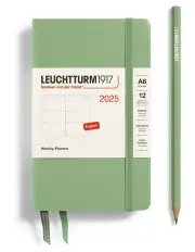 [LEUCHTTURM1917] Pocket (A6) Hardcover Weekly Planner 2025 in Sage