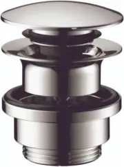50100101 Sink Push Open Drain, 1-1/4-Inch, Chrome,Small