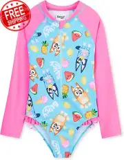 Children'S One-Piece Swimsuit, Swimwear for Girls and Boys from 1-8 Years, Polye