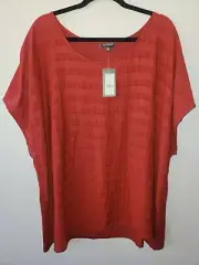 Autograph Size 26 Ginger Spice Top Textured Rust Colour BNWT