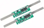 3/5pcs 1S 2S BMS 3.7/7.4V 18650 Lithium Battery Protection Board Overcurrent Overcharging Overdischarge Protection Module for Li-ion Lithium Battery Cell(1S 5PCS)