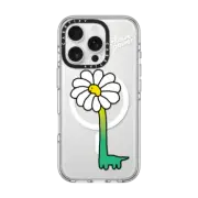 iPhone 16 Pro Clear Case MagSafe Compatible Flower Power