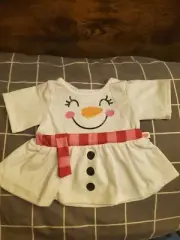 Build A Bear Christmas Snowman Dress New with Tag
