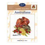 Helene Wild Australian Cross X Stitch Kit Frill Neck Lizard Counted