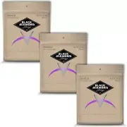 Black Diamond Guitar Strings 3 Pack Acoustic Light Light Black Coated 11-52