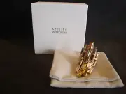 Swarovski Atelier Fluid Fringe Ring~Golden~Size 6/52~NEW!!!