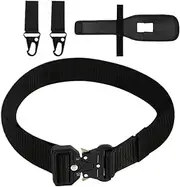 Nuyhadds Fish Fighting Belt | Adjustable Wading Belt,Quick Release Buckle, Adjustable Fish Accessory, Casting Gear With 2 Hooks For Camping Hiking Women Men Beginners Enthusiasts