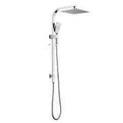 Decaura WELS 2in1 Rail Shower with 250mm SUS Overhead 3-Mode Handheld Shower Head Set Square