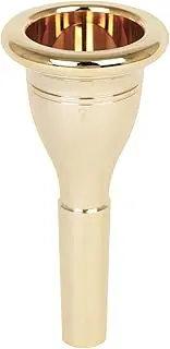 SPACTZ Tuba Mouthpiece Solid Durable Brass Construction Gold Plated Musical Instrument Accessories
