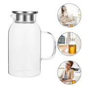 1800 ML Water Bottle Glass Cold Jug BBQ Party Pitcher Elegant