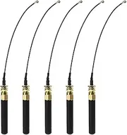 5 Sets IPEX to SMA Antenna Adapter SMA Straight Male Rod Antenna U.FL IPEX to SMA Connector Antenna Accessories for Security Monitoring Telephone