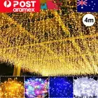 Christmas Icicle Lights Outdoor LEDs Curtain Fairy String Light Xmas Party Decor
