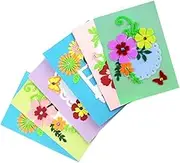 STOBOK 6pcs Boys and Kit DIY Card Materials Greeting Cards Crafts for Boys and Girls Toys Random Style