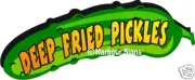 Pickles Deep Fried Dills Concession Decal 12"x5"