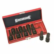Sidchrome 1/2" Drive In-Hex AF Impact Socket Set - 9 Piece