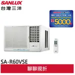 SANLUX 【台灣三洋】 1級(冷專)變頻左吹窗型冷氣 SA-R60VSE/SA-L60VSE (聊聊享優惠)