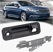 DEMULAX Rear Outside Trunk Lid Lock Handle Assembly with Rear Camera Hole, for Hyundai, Sonata 2015 2016 2017 Replace Back Deck Lid Handle 81260C1010 81260-C1010 Boot Release Switch