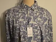 ROBERT GRAHAM DIVAN NEW MEN'S COTTON + CASUAL SHIRT SIZE 3XL