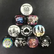 Motorhead 1" Button Pin (10 piece) set Heavy Metal Rock Lemmy Ace of Spades