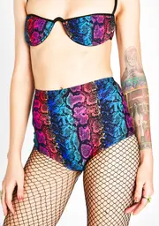 [Club Exx] Junglist Jewel Drop Booty Shorts
